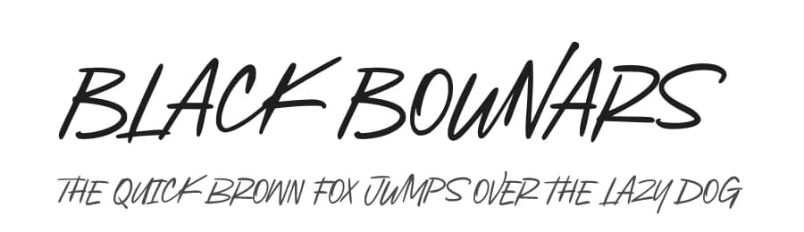 Black Bounars by Damarletter — Script Handwritten Font