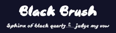 Black Brush by JSH creates — Script Handwritten Font — thumbnail 2