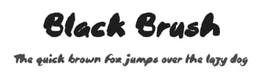 Black Brush by JSH creates — Script Handwritten Font — thumbnail 1