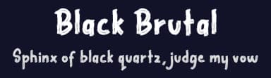 Black Brutal by RantautypeStudio — Sans Serif Font — thumbnail 2