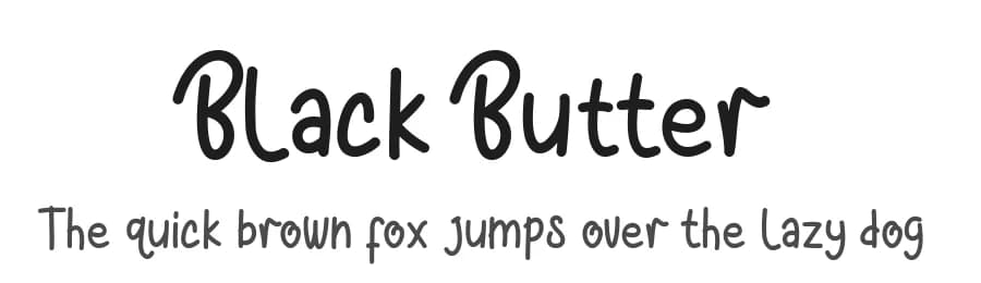 Black Butter by Sronstudio — Script Handwritten Font