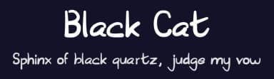 Black Cat by Faris   Graphic Art — Script Handwritten Font — thumbnail 2