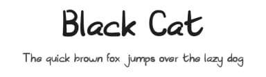 Black Cat by Faris   Graphic Art — Script Handwritten Font — thumbnail 1