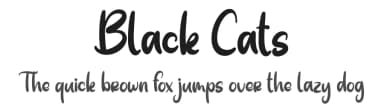 Black Cats by Graphix Line Studio — Script Handwritten Font — thumbnail 1