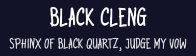 Black Cleng by Steven Joss — Script Handwritten Font — thumbnail 2
