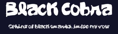 Black Cobra by paintblack — Script Handwritten Font — thumbnail 2