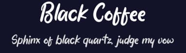 Black Coffee by One Design — Script Handwritten Font — thumbnail 2