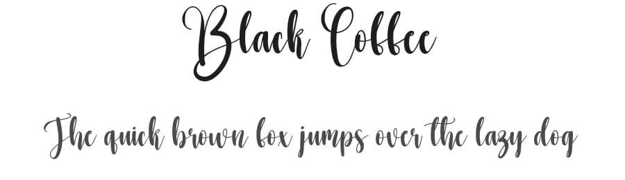 Black Coffee by Scratchones — Script Handwritten Font