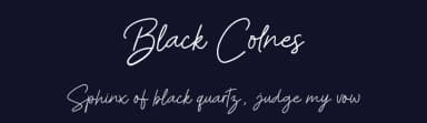 Black Colnes by ReyreyBlue — Script Handwritten Font — thumbnail 2
