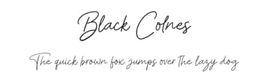 Black Colnes by ReyreyBlue — Script Handwritten Font — thumbnail 1