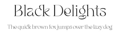 Black Delights by Moka Type Studio — Serif Font — thumbnail 1