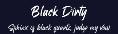Black Dirty by Kong Font — Script Handwritten Font — thumbnail 2