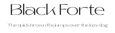 Black Forte by TypeClassHeroes — Sans Serif Font — thumbnail 1