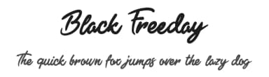 Black Freeday by Figuree Studio — Script Handwritten Font — thumbnail 1