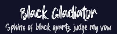 Black Gladiator by Letterara — Script Handwritten Font — thumbnail 2