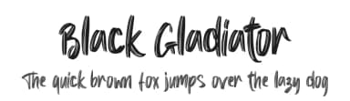 Black Gladiator by Letterara — Script Handwritten Font — thumbnail 1