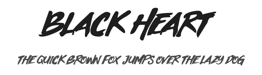 Black Heart by Lettersiro Studio — Script Handwritten Font
