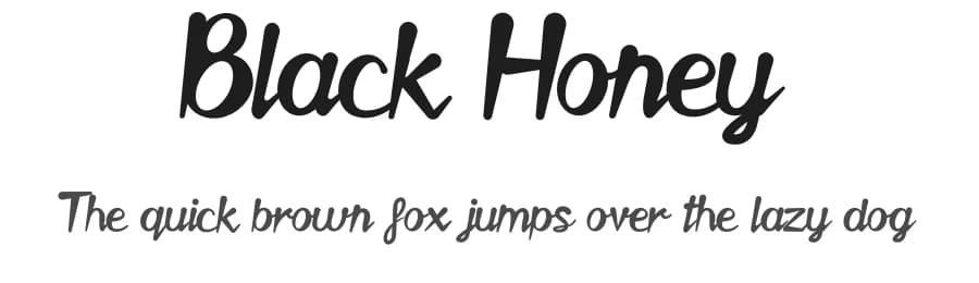 Black Honey by Mohamed Salman Parsy — Script Handwritten Font