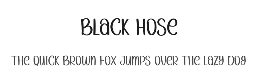 Black Hose by Harlek Studio — Script Handwritten Font