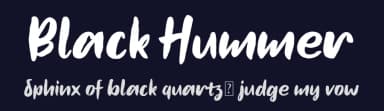 Black Hummer by www.movefont .com — Script Handwritten Font — thumbnail 2