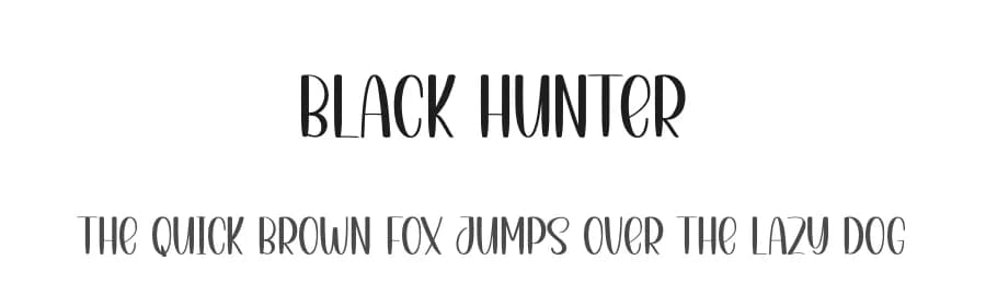 Black Hunter by Scratchones — Script Handwritten Font