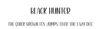 Black Hunter by Scratchones — Script Handwritten Font — thumbnail 1