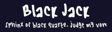 Black Jack by FontPanda — Script Handwritten Font — thumbnail 2