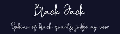 Black Jack by Erik Studio — Script Handwritten Font — thumbnail 2