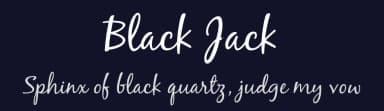 Black Jack by Typadelic — Script Handwritten Font — thumbnail 2