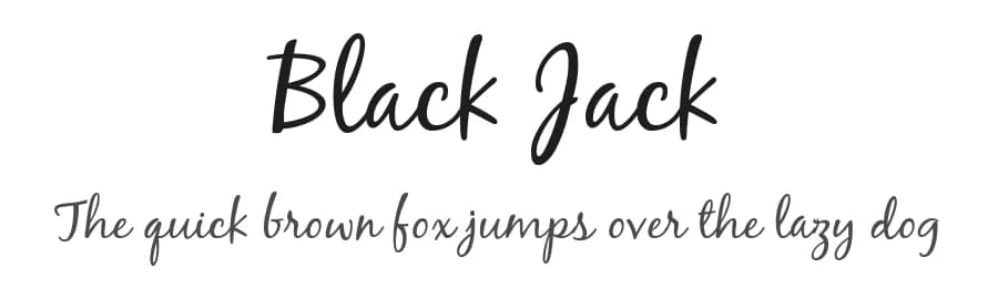 Black Jack by Typadelic — Script Handwritten Font
