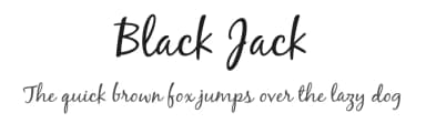 Black Jack by Typadelic — Script Handwritten Font — thumbnail 1