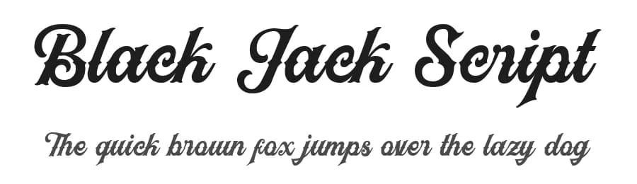 Black Jack Script by Blankids — Script Handwritten Font