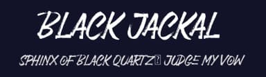 Black Jackal by HastaType — Script Handwritten Font — thumbnail 2