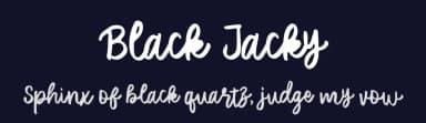 Black Jacky by Syakaltype Studio — Script Handwritten Font — thumbnail 2