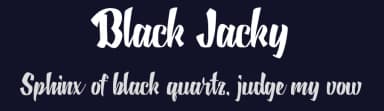 Black Jacky by !bey Design — Script Handwritten Font — thumbnail 2
