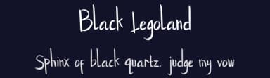 Black Legoland by Rafantype Studio — Script Handwritten Font — thumbnail 2