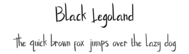 Black Legoland by Rafantype Studio — Script Handwritten Font — thumbnail 1