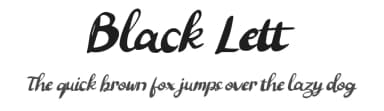Black Lett by Gigih Wiryana — Script Handwritten Font — thumbnail 1