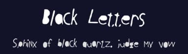 Black Letters by Andjela Biebs — Script Handwritten Font — thumbnail 2