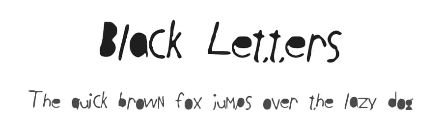 Black Letters by Andjela Biebs — Script Handwritten Font
