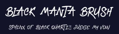 Black Manta Brush by Creaditive Design — Script Handwritten Font — thumbnail 2