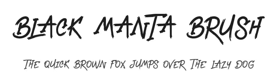 Black Manta Brush by Creaditive Design — Script Handwritten Font