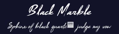 Black Marble by BLKBK Fonts — Script Handwritten Font — thumbnail 2
