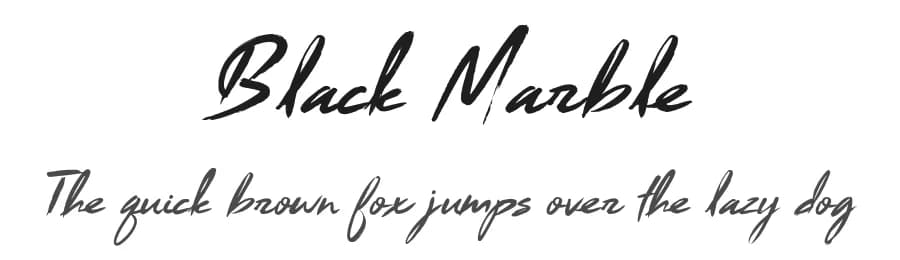 Black Marble by BLKBK Fonts — Script Handwritten Font