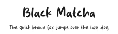 Black Matcha by Origin Type — Script Handwritten Font — thumbnail 1