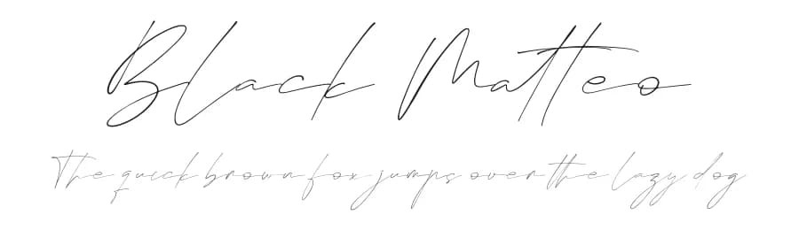 Black Matteo by Integritype Studio — Script Handwritten Font