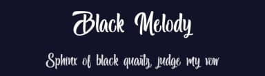 Black Melody by Typhoon Type - Suthi Srisopha — Script Handwritten Font — thumbnail 2