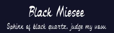 Black Miesee by Polah Type — Script Handwritten Font — thumbnail 2