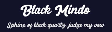 Black Mindo by Rudhi Sasmito — Script Handwritten Font — thumbnail 2