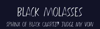 Black Molasses by Hanoded — Script Handwritten Font — thumbnail 2